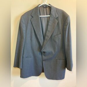 VTG Polo Ralph Lauren Men’s 48 Wool Charcoal Gray Blazer Suit Jacket USA Made